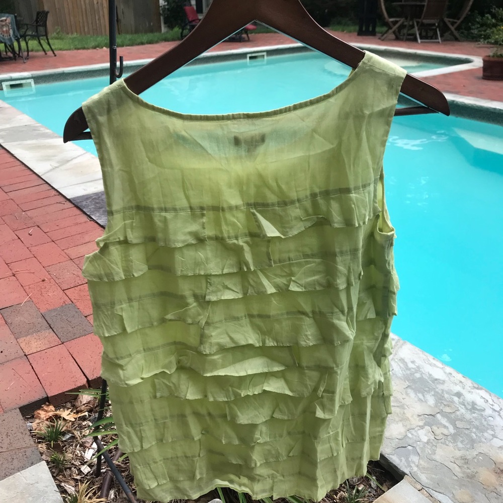 Talbots Ruffle Top - Picture 2 of 5